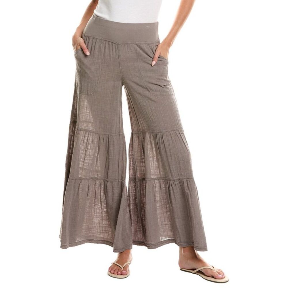 Xcvi Womens Lando Wide Leg Pant, Red